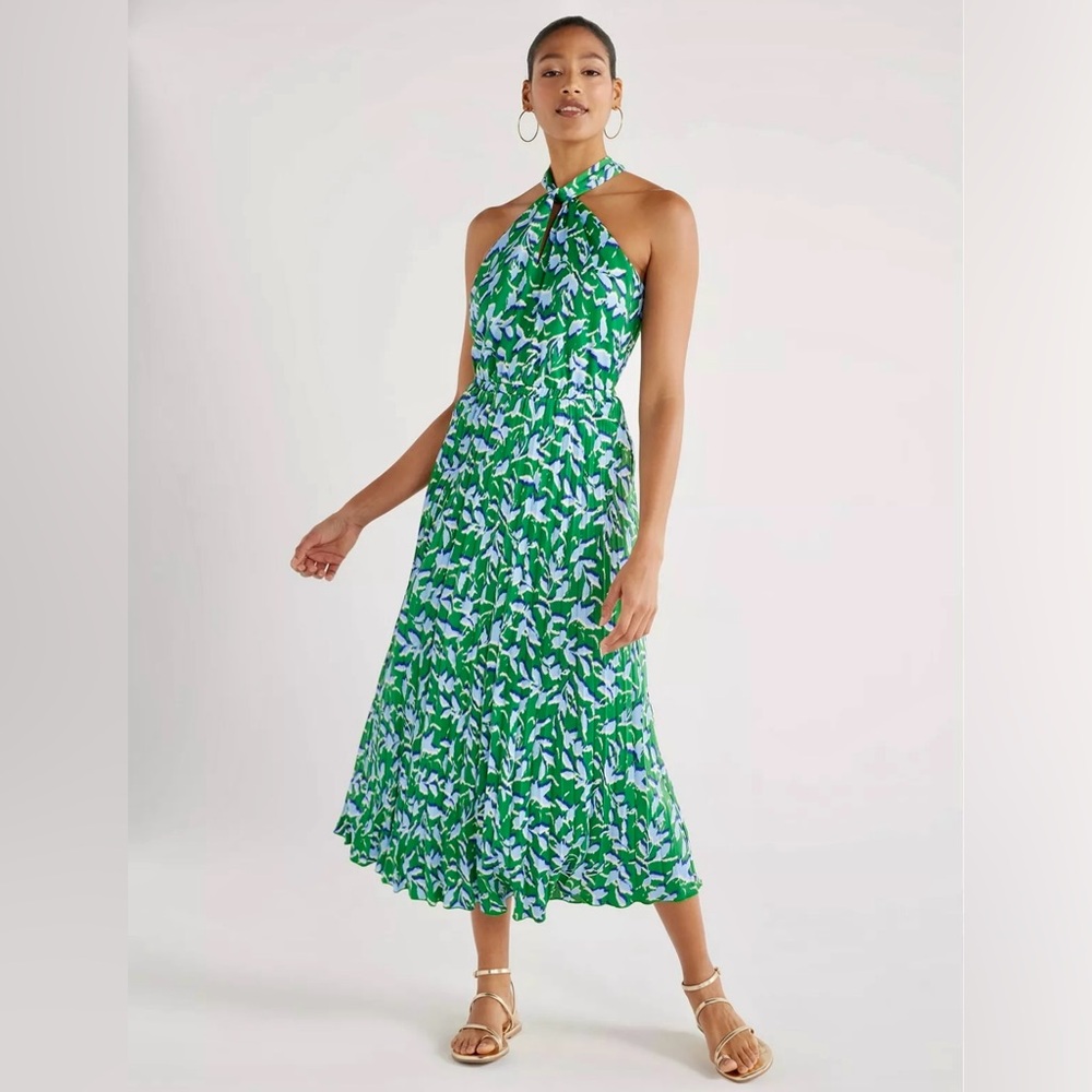 NWT Scoop NYC Keyhole Halter Neck Dress, Large